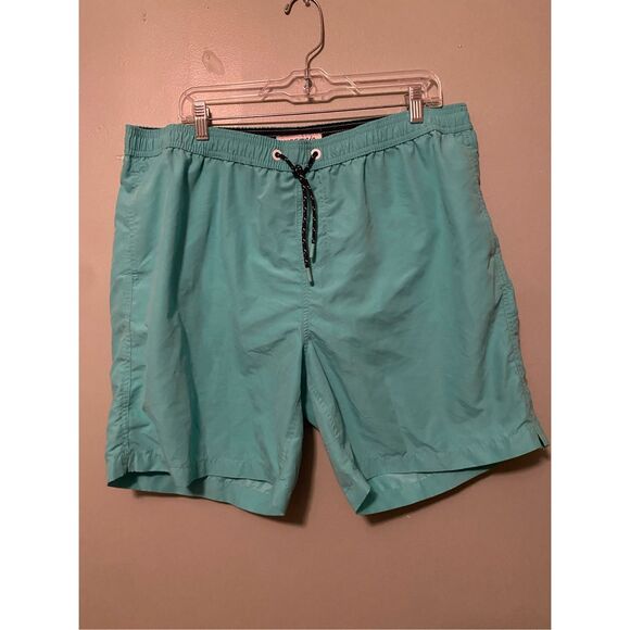 Maamgic Teal Blue Mens Swim Trunks Size XXL NWOT - Picture 1 of 5